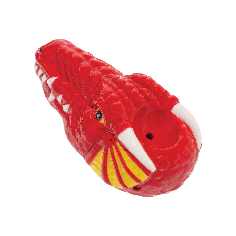 Wacky Bowlz Red Dragon Ceramic Hand Pipe | 3.5″