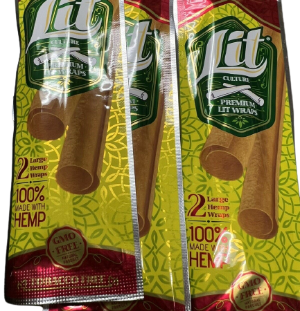 Lit Culture Natural Herbal Miami Mango Organic 3 Count 6 Large Wraps