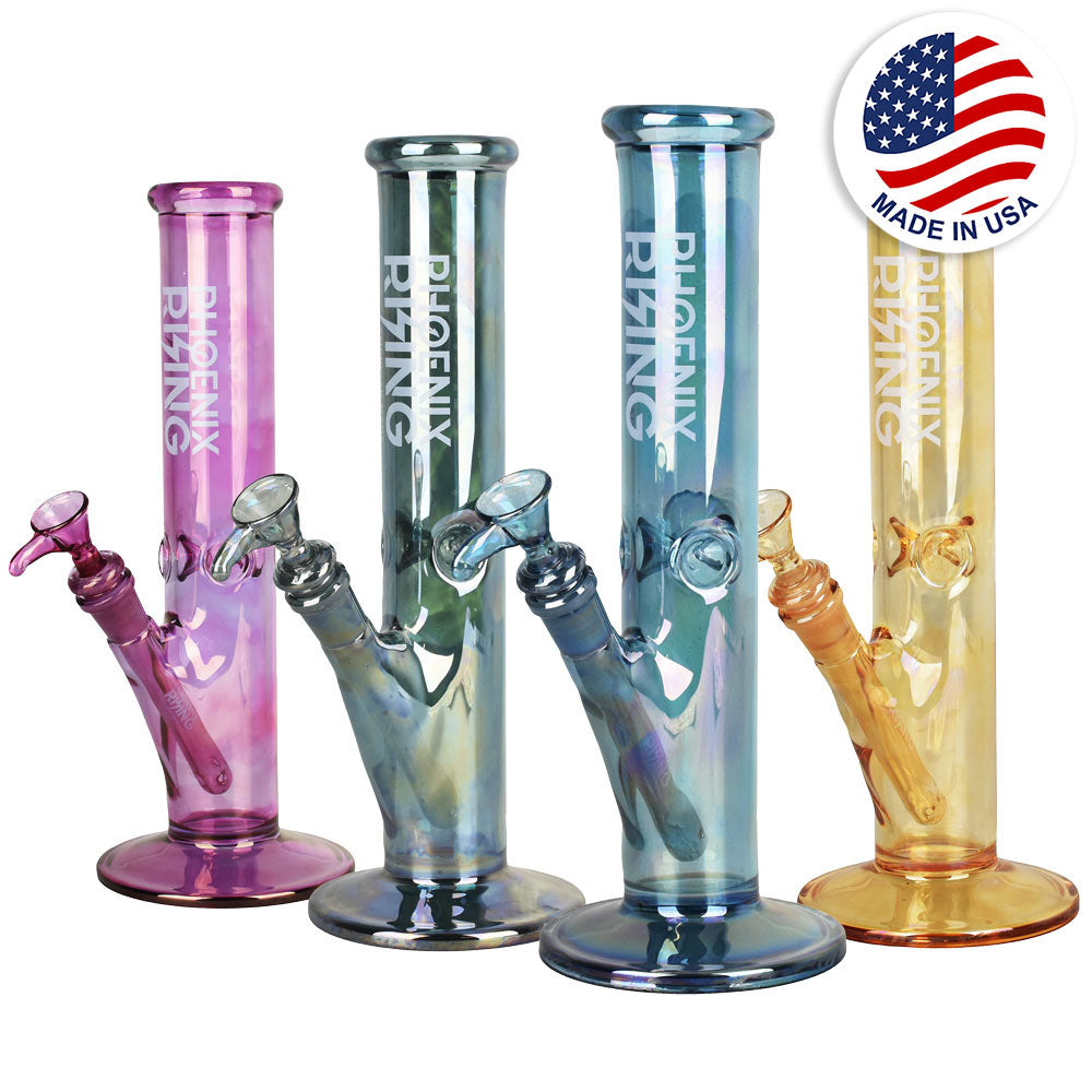 Phoenix Rising Shine Straight Wide Water Pipe – 14mm F 12″