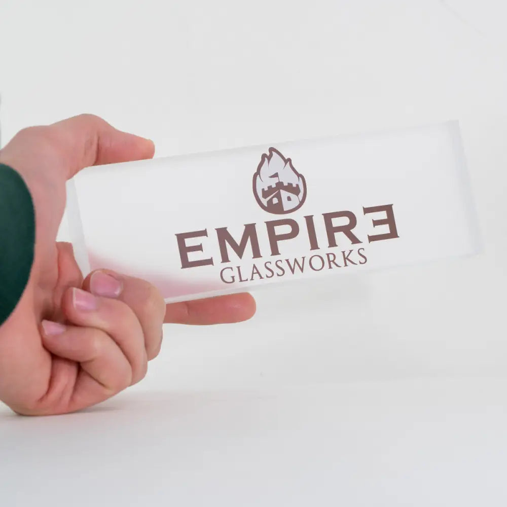 Empire Acrylic Plaque Showcase Display