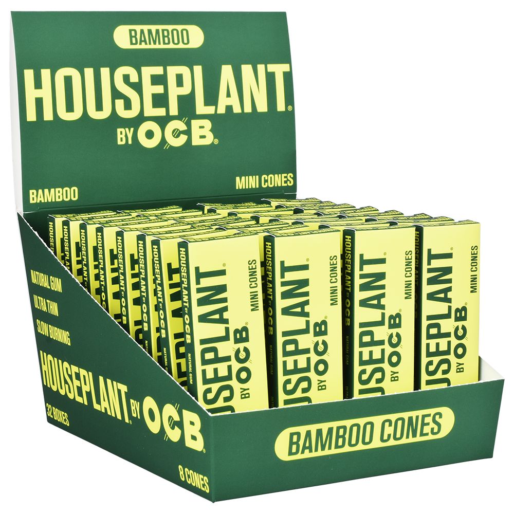 Houseplant by OCB Cones – Bamboo / 8pc / Mini 32ct