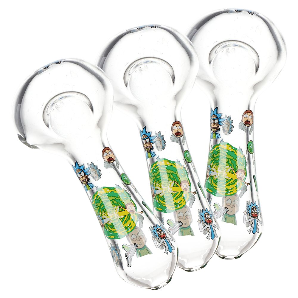 Rich and Shorty Glass Spoon Pipe – 4.5″ 3ct