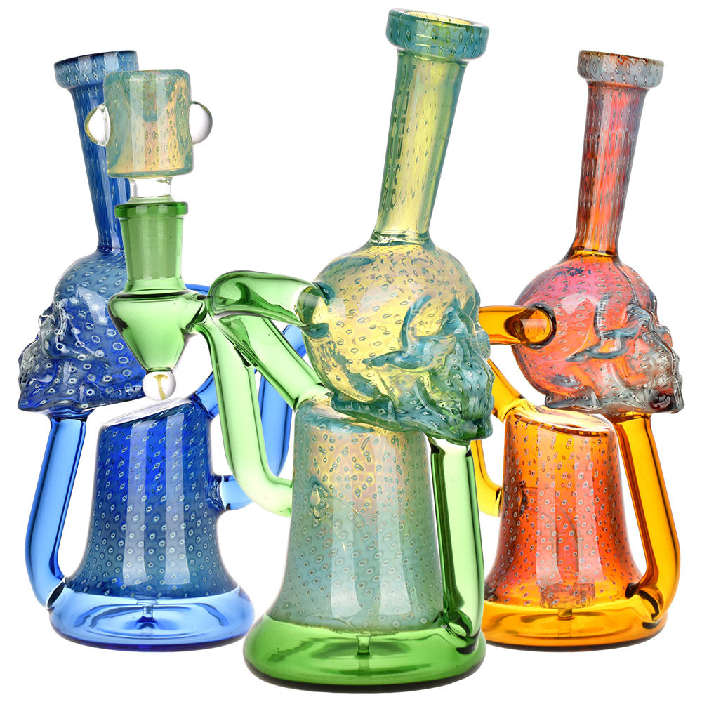 Pulsar AI Life Form Bubble Matrix Recycler Water Pipe – 7.25″ – 14mm F