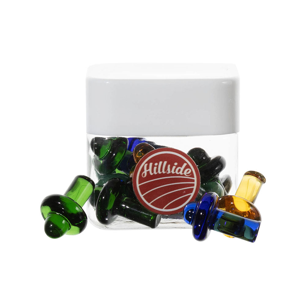 Hillside Glass Plug Carb Caps – 22mm / 12pcs