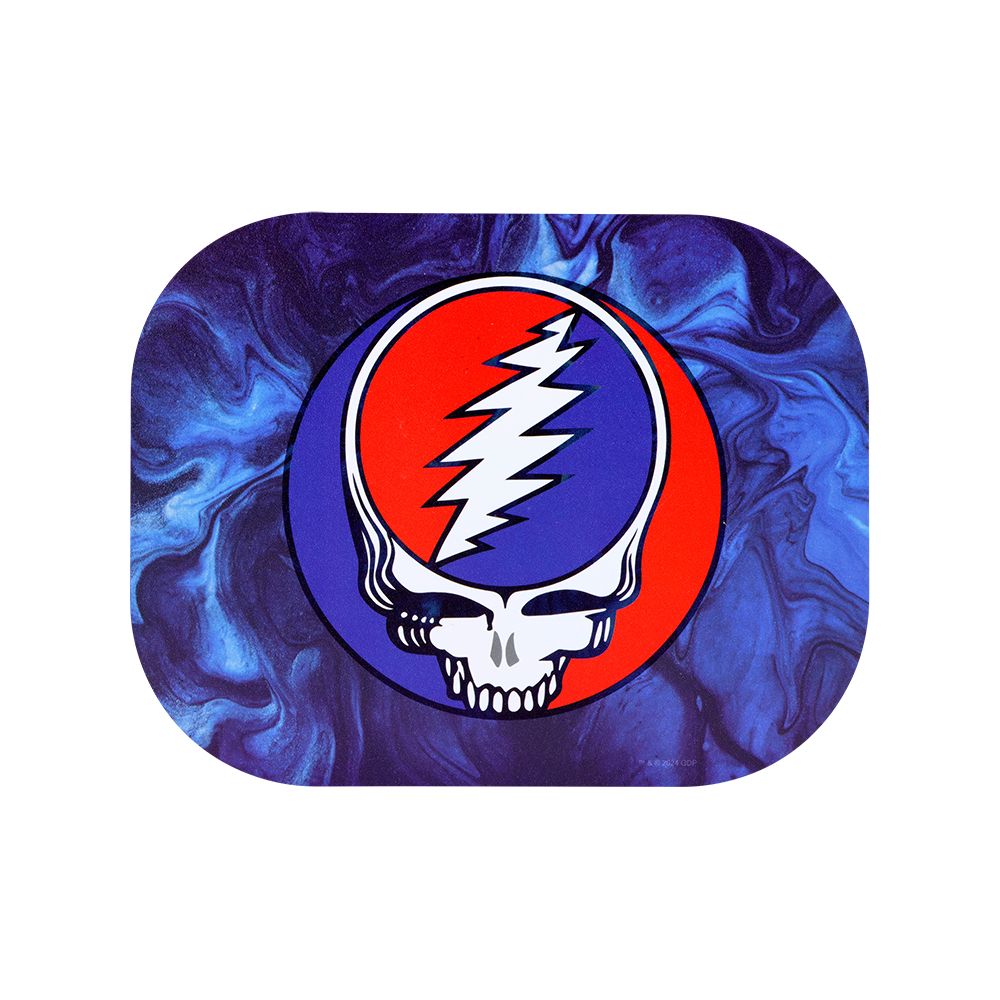 Grateful Dead x Pulsar Mini Magnetic Rolling Tray Lid – Steal Your Face Swirls / 7″x5.5″