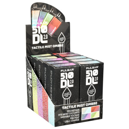 Pulsar 510 DL 2.0 Mist Series Auto-Draw VV Vape Bar - 650mAh 10PC DISP -