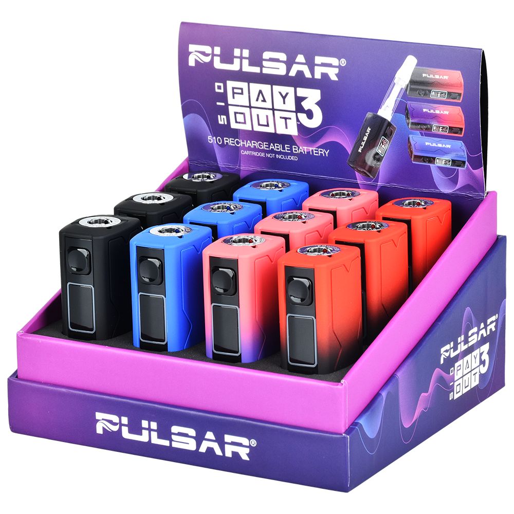 Pulsar Payout 3.0 Variable Voltage Vape Battery – 550mAh / 12ct
