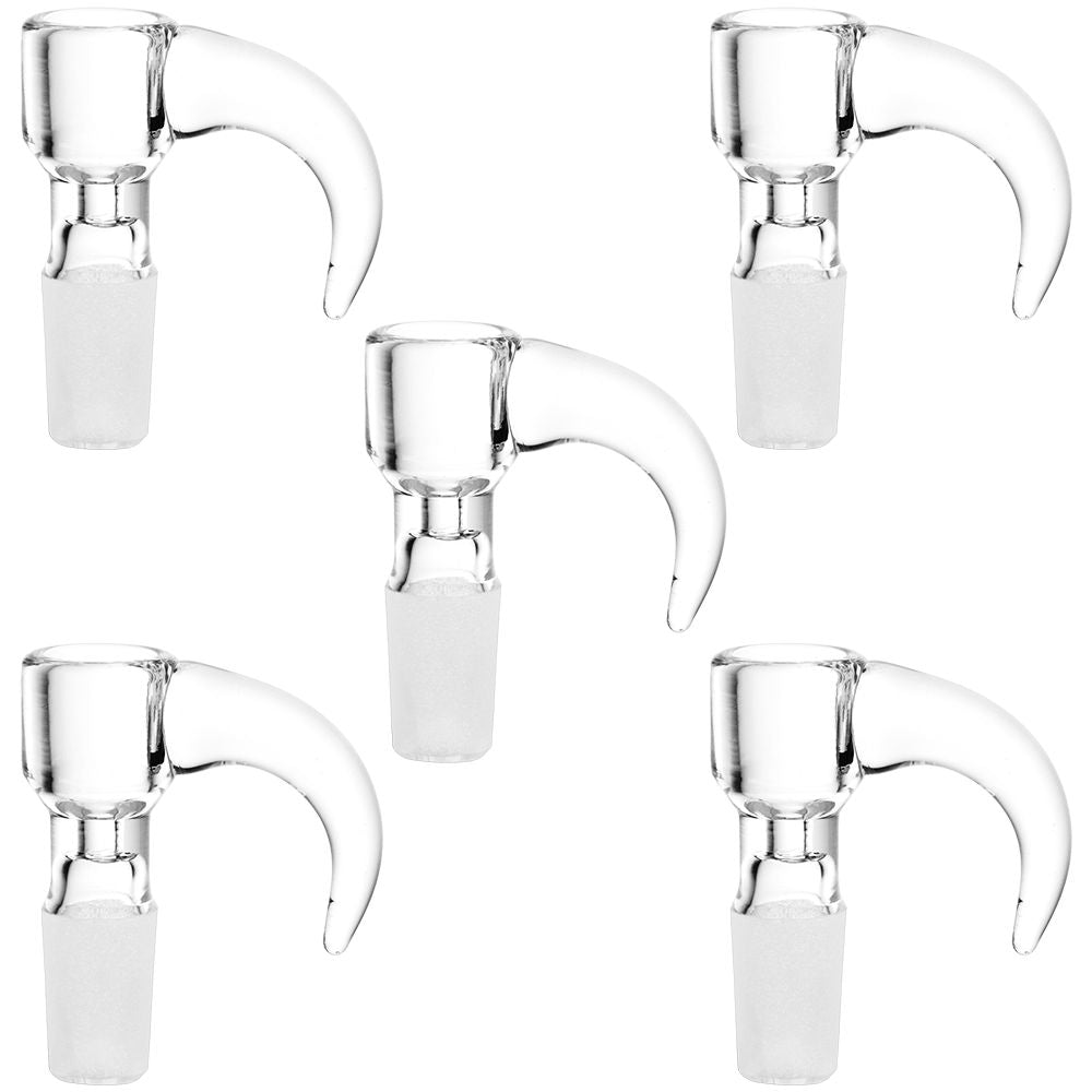Horned Glass Herb Slide – 14mm M / Clear / 10ct