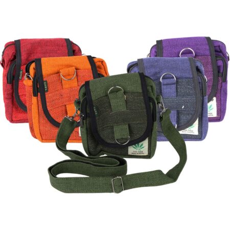 Himalayan Hemp Passport Bag – 8″ x 6″ / Colors Vary