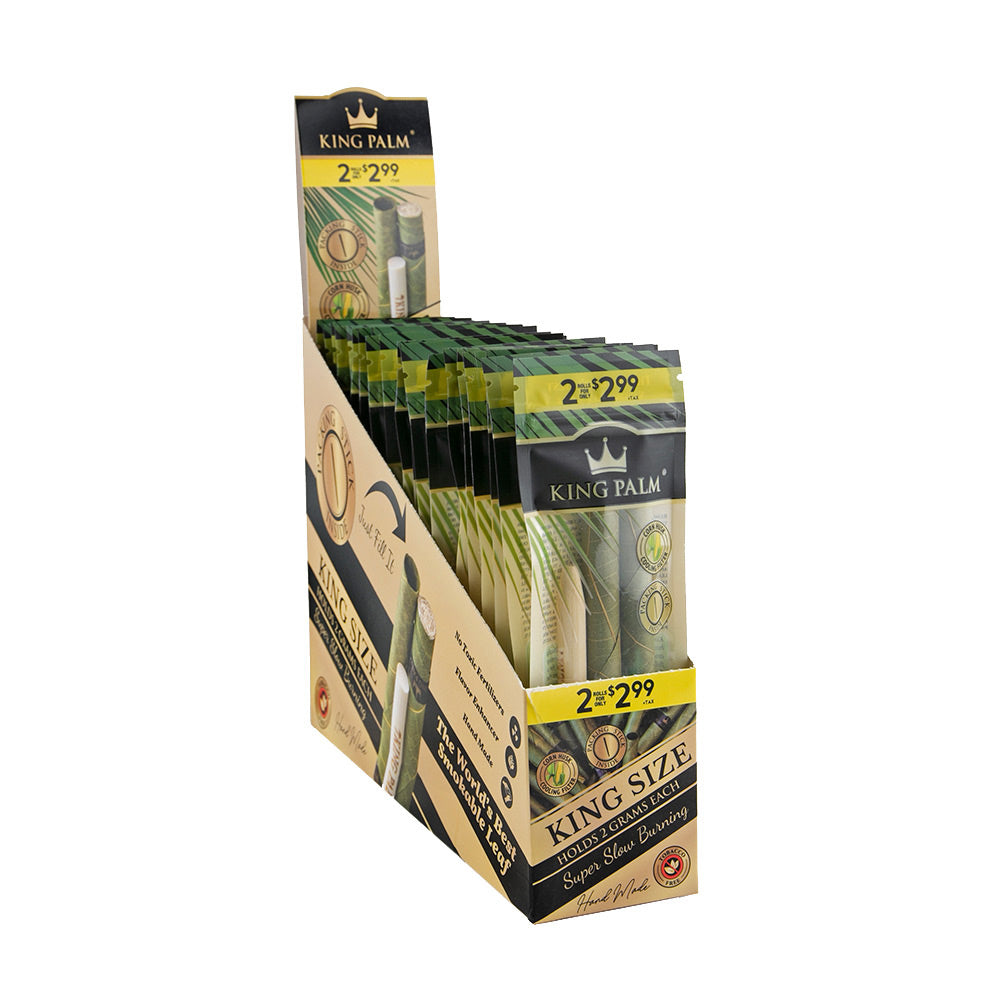 King Palm Pre-Roll Wraps – 2PK / King Size 20pcs