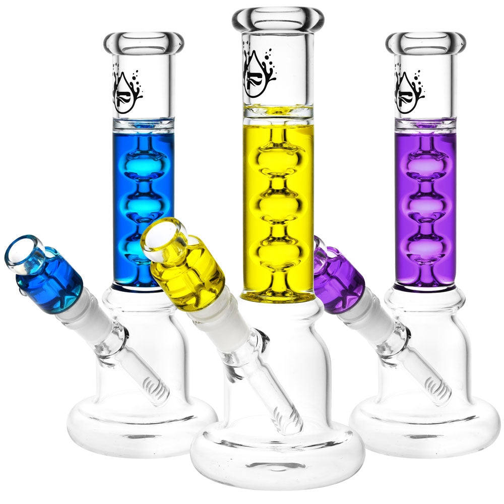 Pulsar Frost Bubbles Glycerin Water Pipe -9.75″/14mm F/Clrs Vary