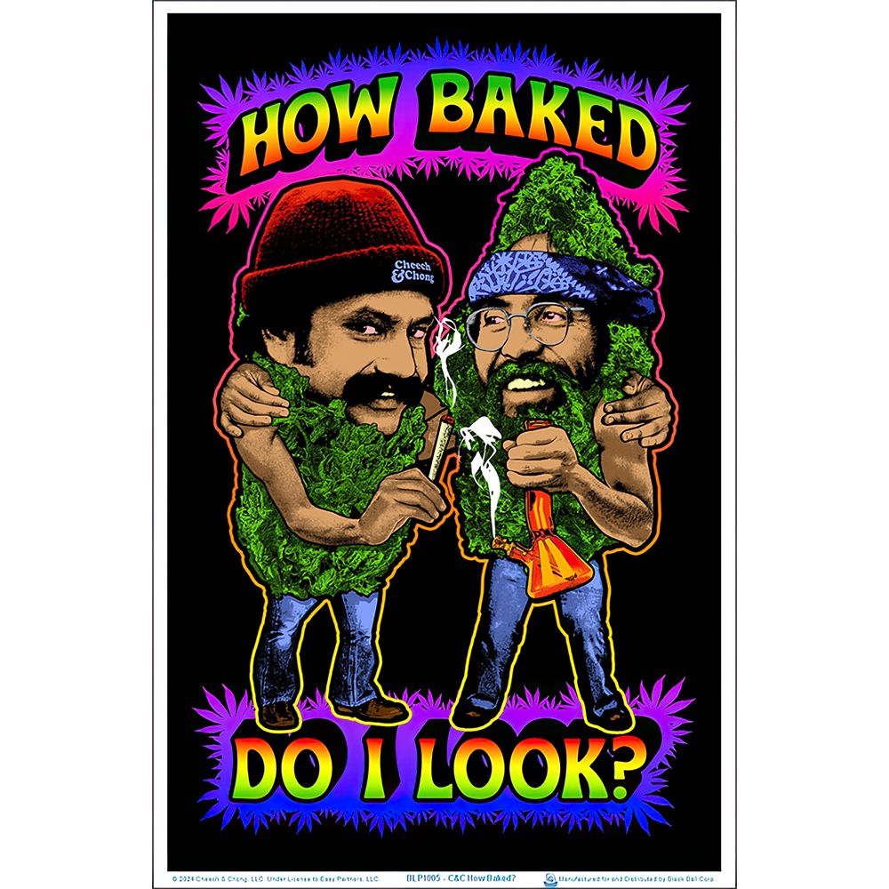 Cheech & Chong How Baked Do I Look? Black Light Poster – 23″x35″
