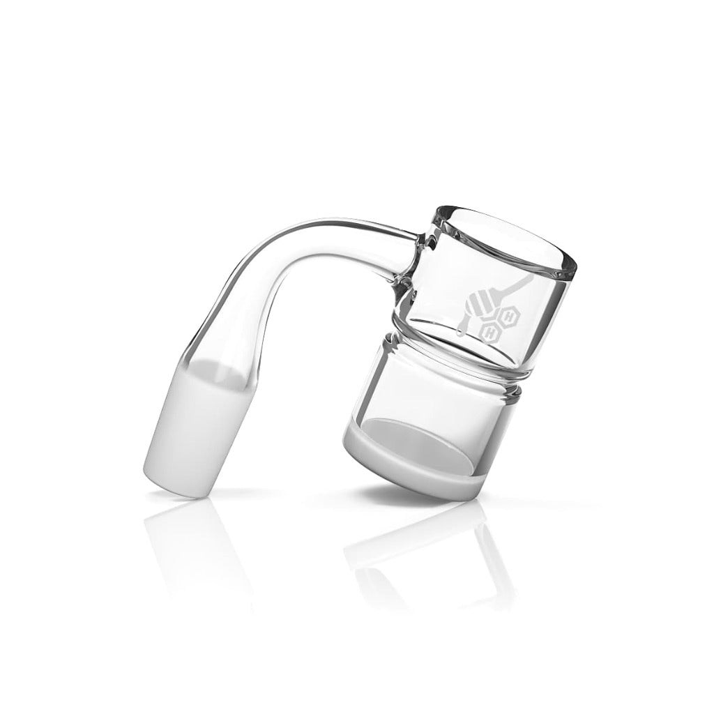 HONEY & MILK BEVEL SPLASH BUCKET QUARTZ BANGER – 90° DEGREE | YL