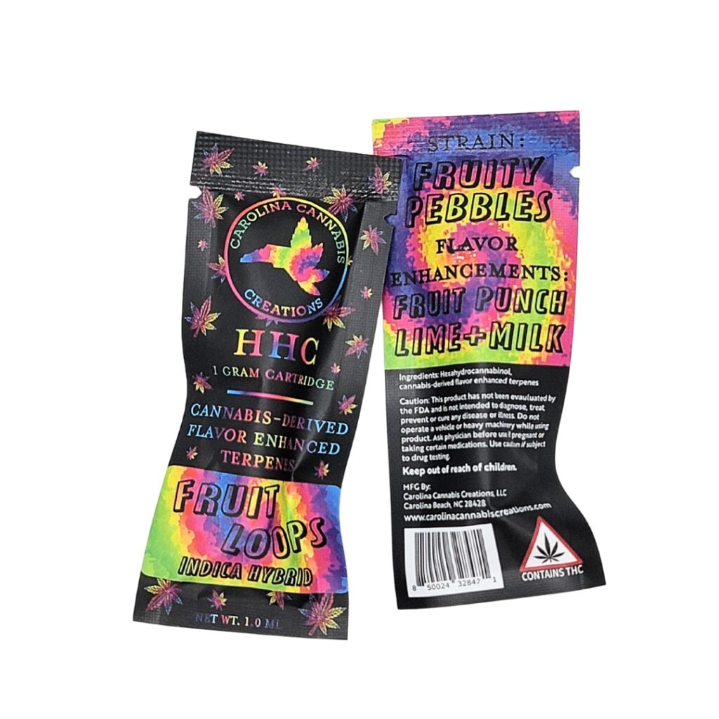 HHC Vape Cartridge 1g – Fruit Loops (Indica Hybrid)