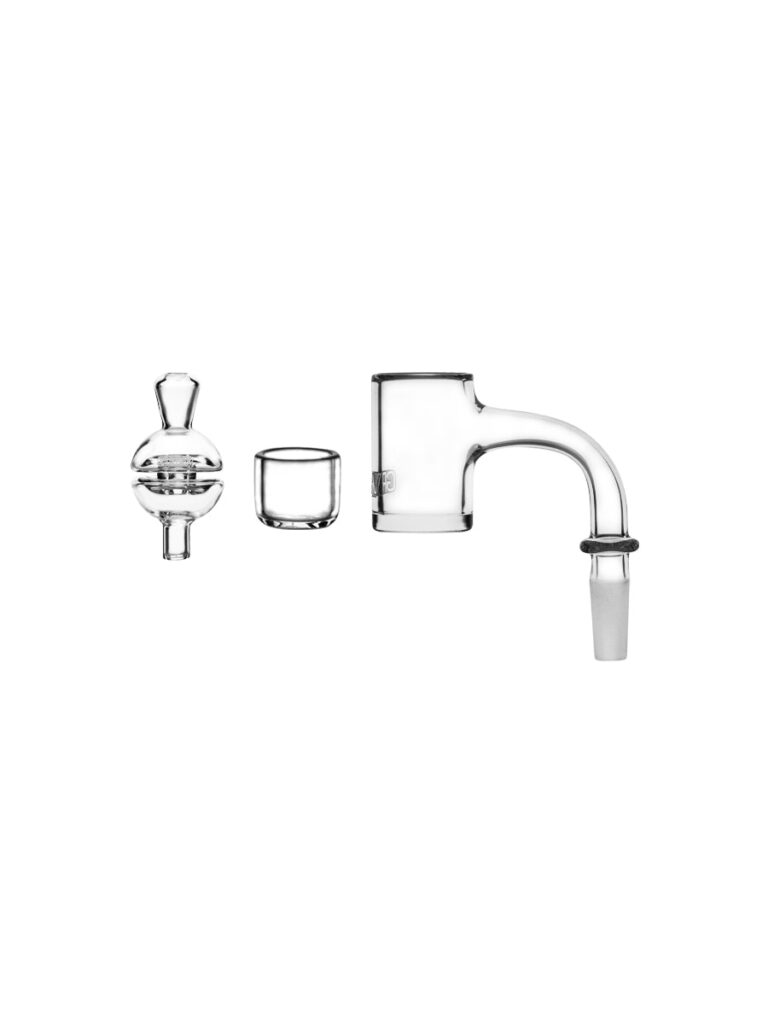 Experience Optimal Dabbing with GRAV®’s 10MM 90° Quartz Bucket, Inserts & Carb Cap Set