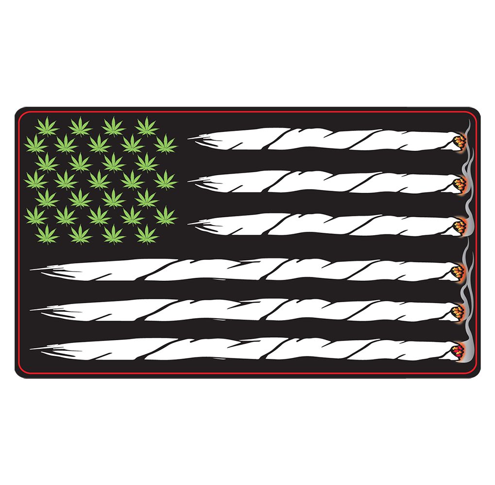 Leaves & Joints US Flag Sticker – 5.4″ x 3″