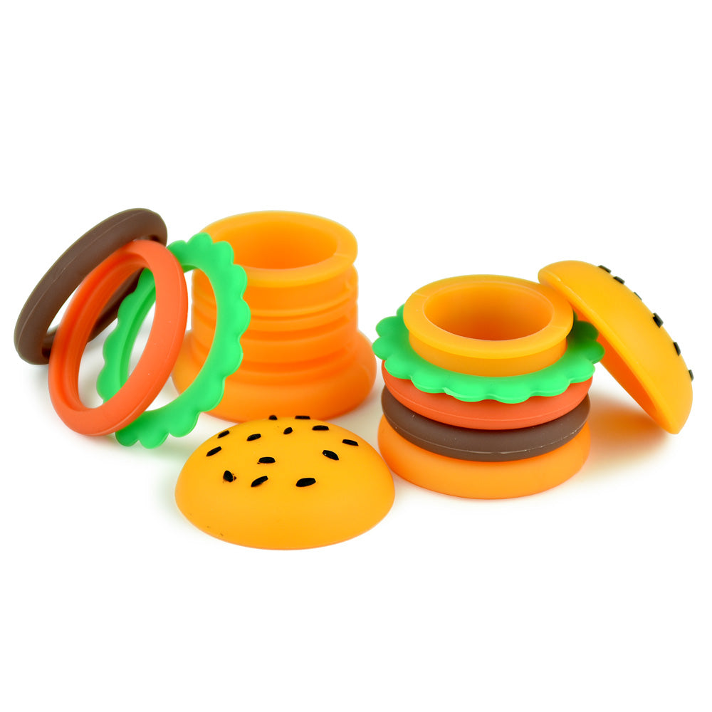 Silicone Hamburger Storage Container – 5ml – 40PC DISPLAY