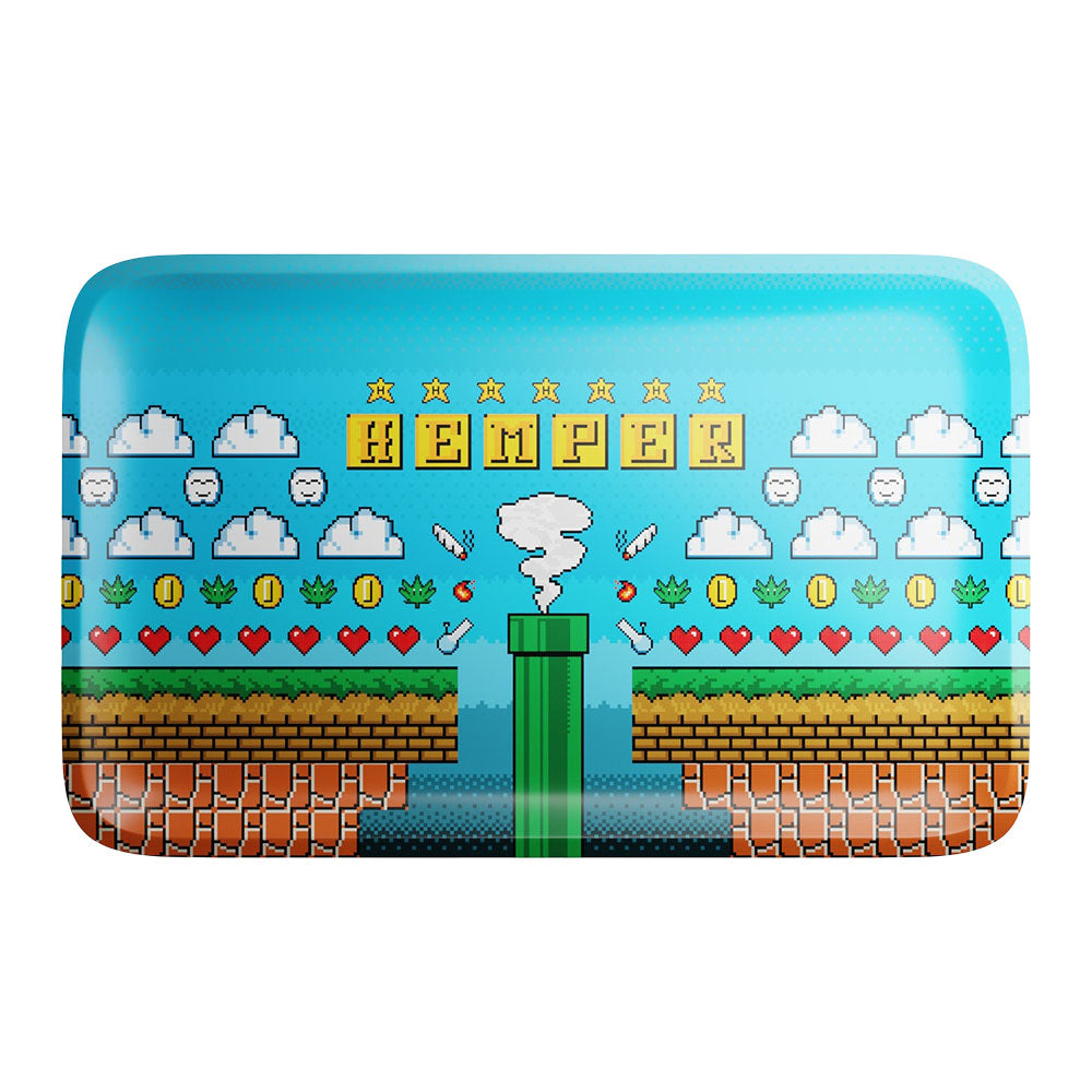 Hemper Gaming Metal Rolling Tray – 10.5″x6.75″