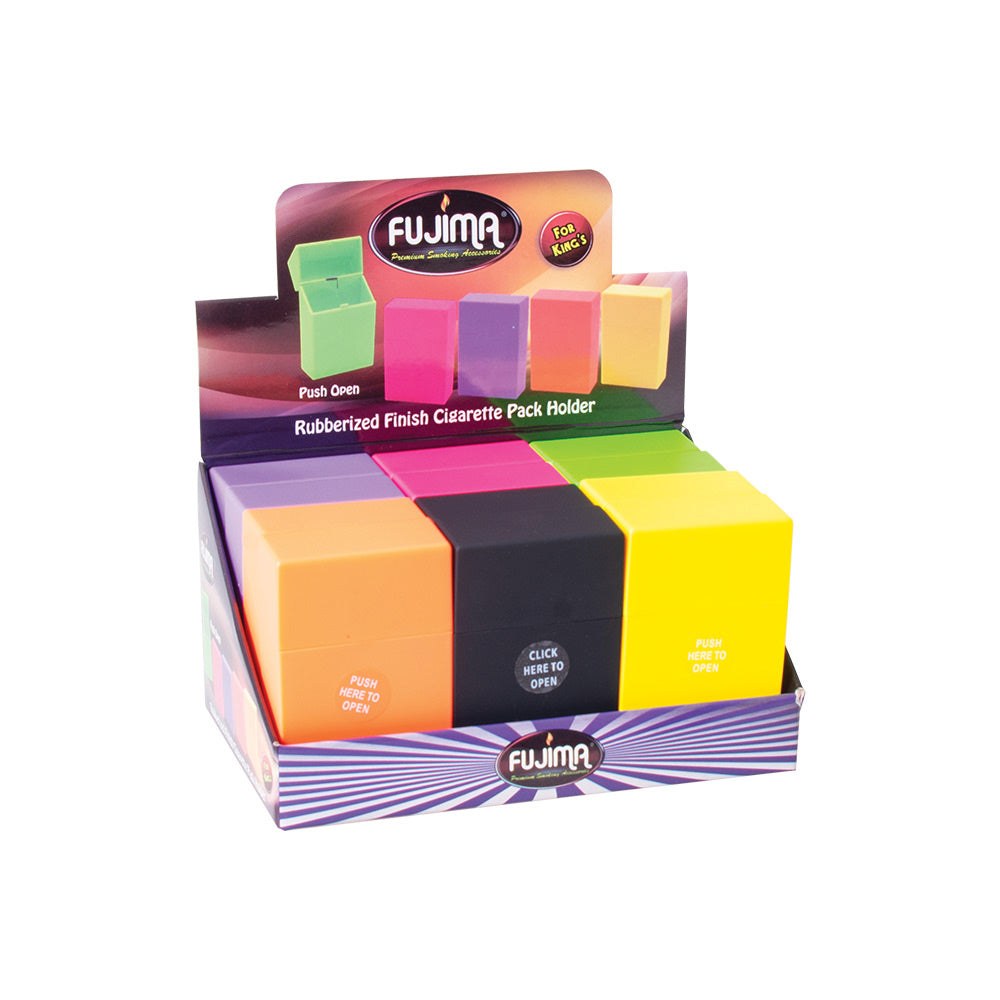 Colored Rubberize Cig. Pack Holder Kings – 12ct.
