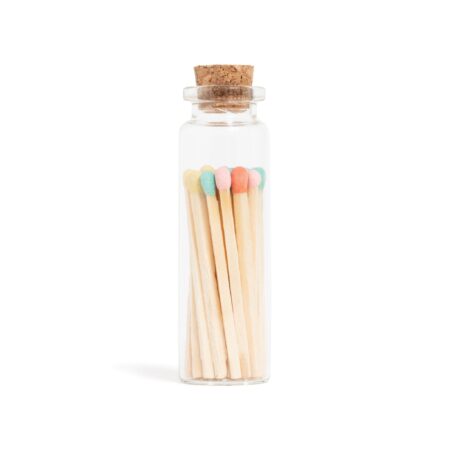 Matches | Small Corked Vial | Pastel Mix Tip