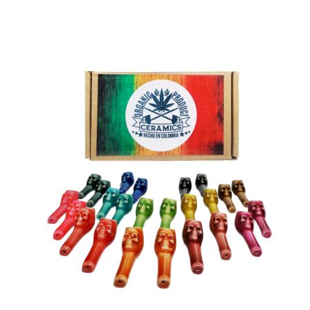 Colombian Ceramic Hand Pipes with Smooth Finishes for Young Smokers
