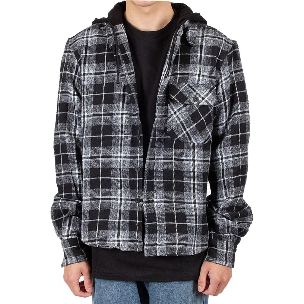 Drippin Rose Flannel Hoodie 5-Pack – Black & Grey