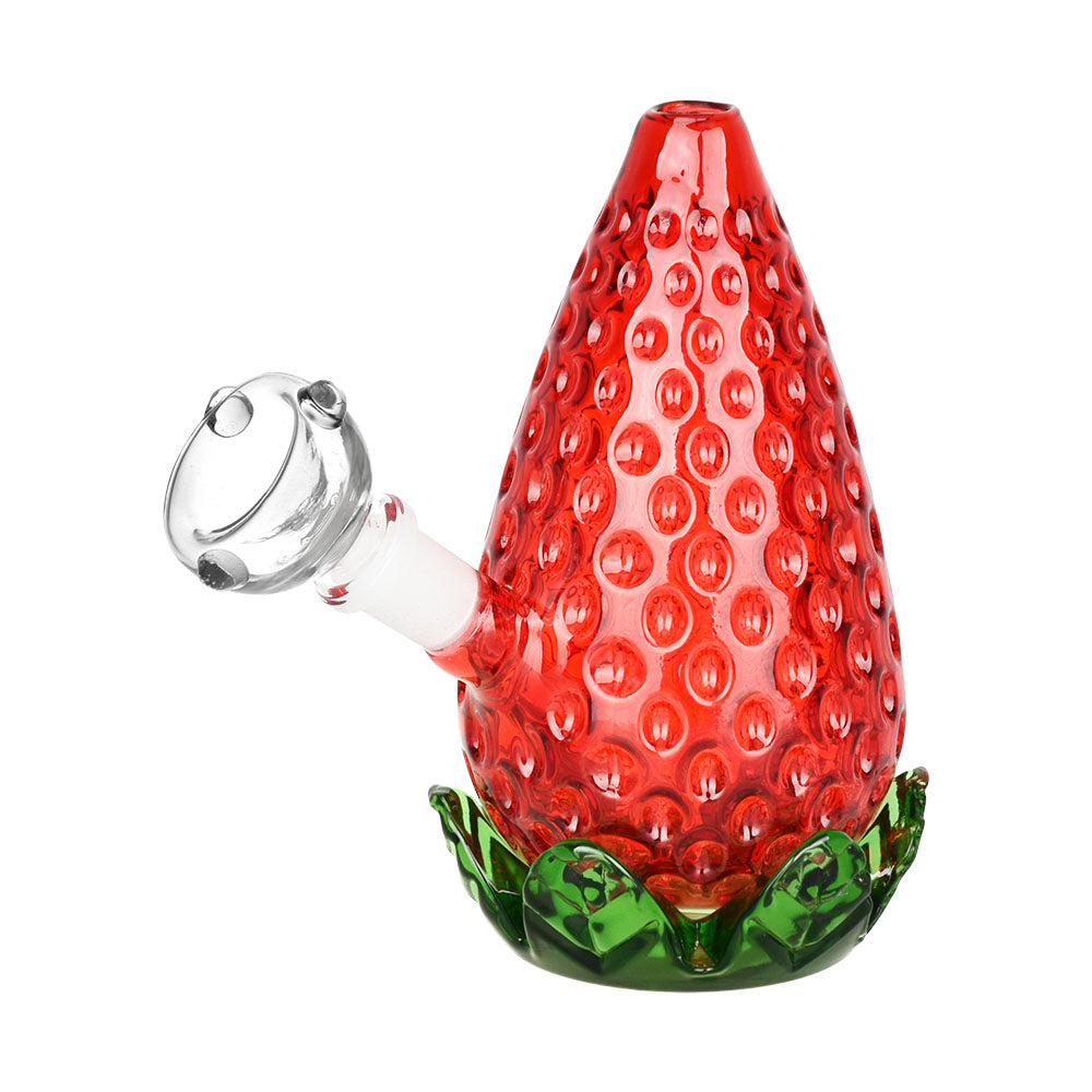 Strawberry Glass Bubbler – 4.25″ / 10mm F