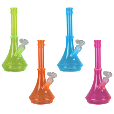 Genie Day Glow Waterpipe - 10.5" / 14mm F / Colors Vary