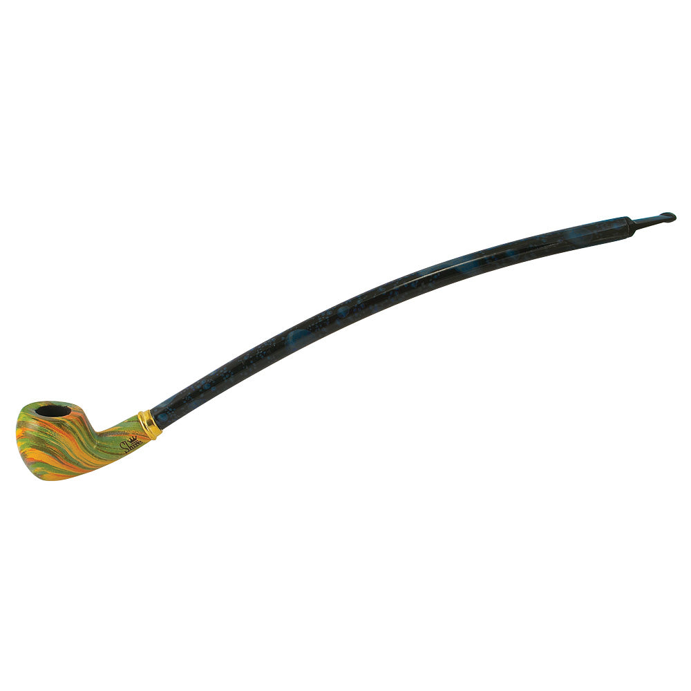 Pulsar Shire Pipes Curved Brandy Rainbow Cherry Wood Pipe – 15″