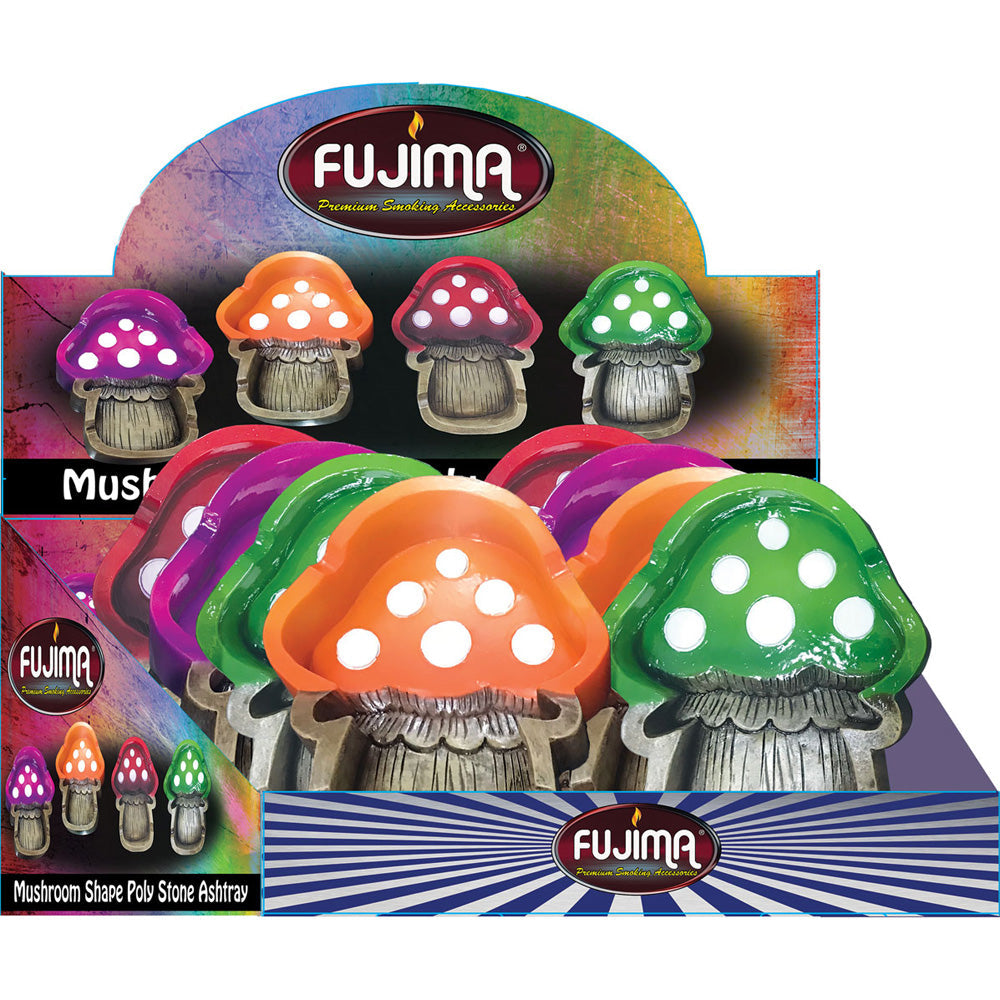 Fujima Polyresin Mushroom Ashtray – 4″x5″ 8pcs