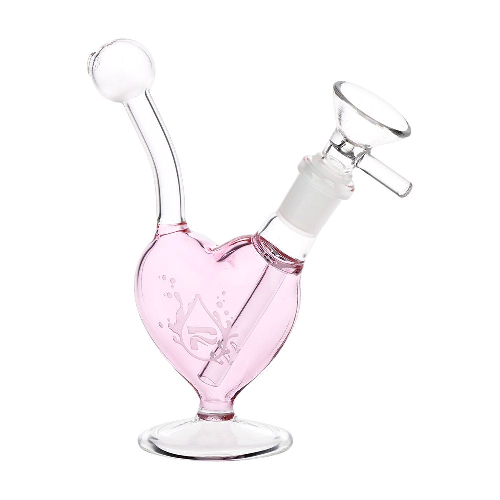 Pulsar Big Heart Glass Water Pipe – 5.5″ / 14mm F