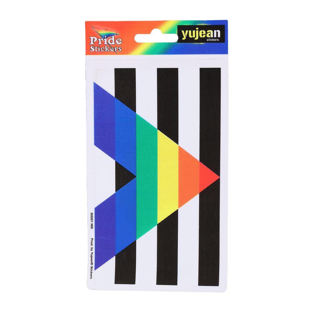 LGBTQ Ally Pride Flag Sticker – 5.25″x3.25″