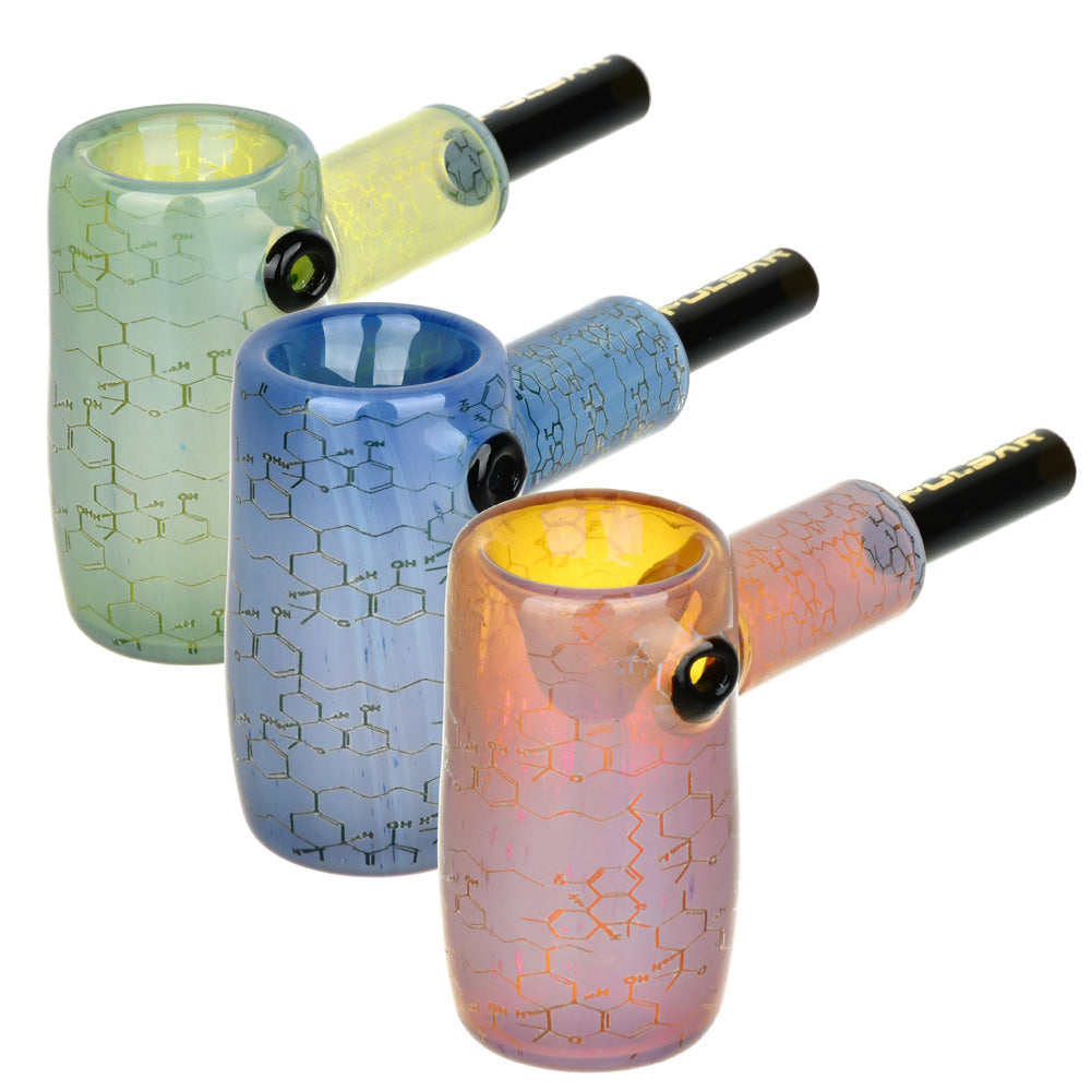 Pulsar Inside Print Glass Mini Hammer Bubbler | THC Blueprint | 3.5″