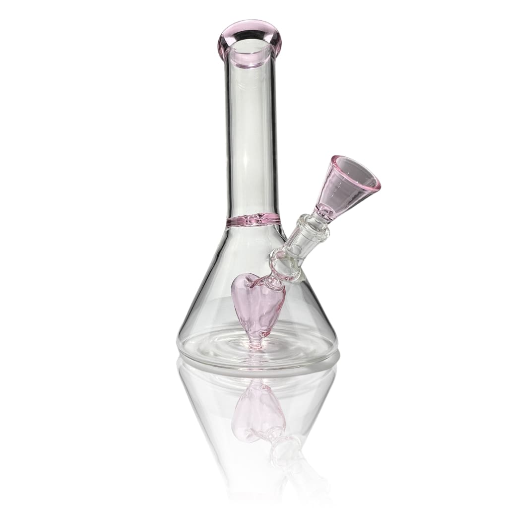 Heartbreaker Mini Water Pipe with Triple Heart Ice Catcher