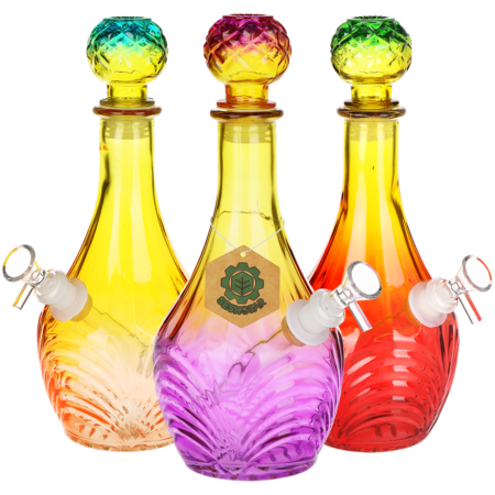 SeshGear Vintage Ombre Glass Water Pipe - 11" / 14mm F / High Stripe