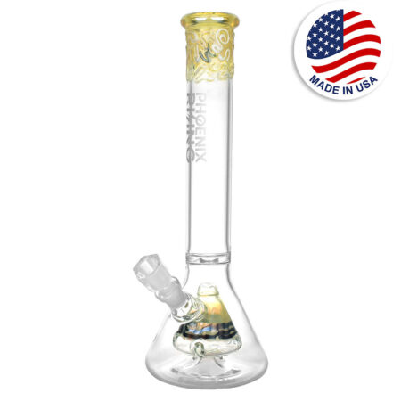 Phoenix Rising Psychic Pyramid Beaker Water Pipe - 16.25"/19mm F