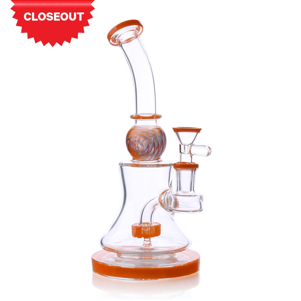 7.5IN CANDY COLORED MINI PERCOLATOR DAB RIG-CLOSEOUT
