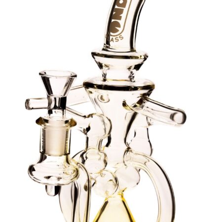 Daze Glass - 9" Fumed Glass Water Pipe Recycler w/ Perc