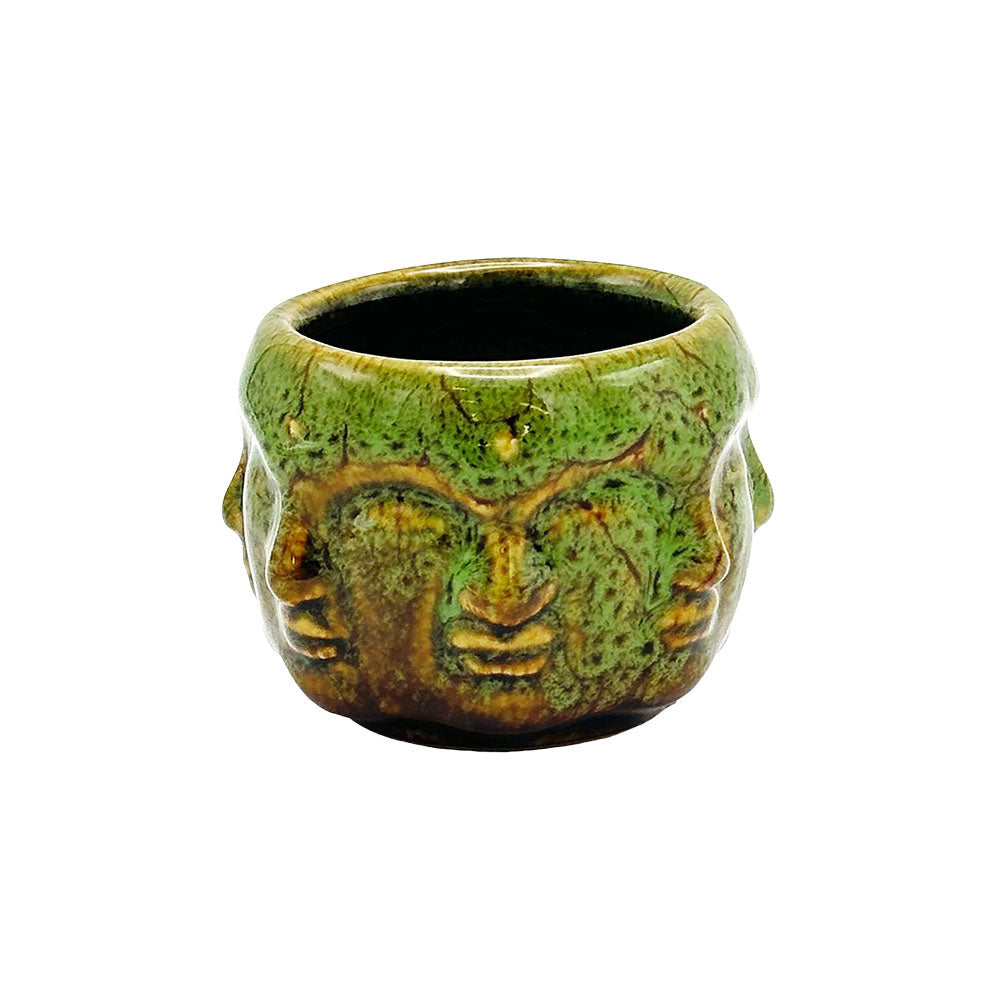 Buddha Faces Ceramic Shot Glass – 4oz
