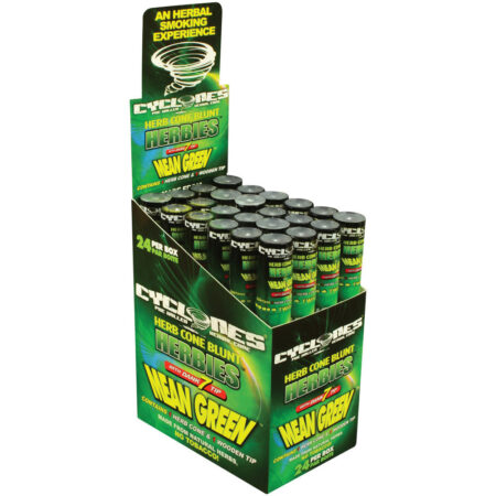 Cyclones Herbies Mean Green Pre-Rolled Cones 24pcs