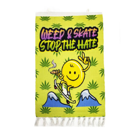 Vibrant Weed and Skate Wall Art Handloom Decor 3ft x 2ft