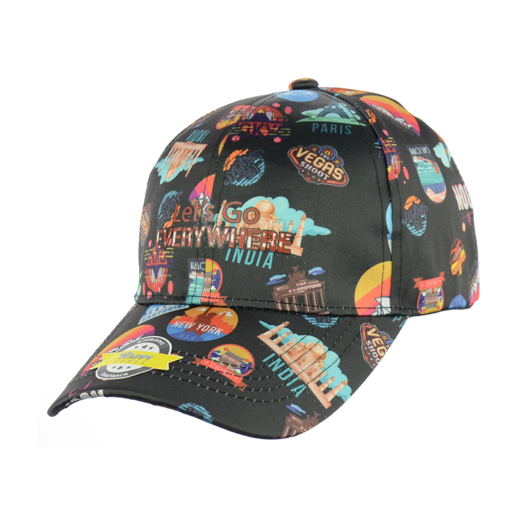 Adventure Ready Black Snapback Cap