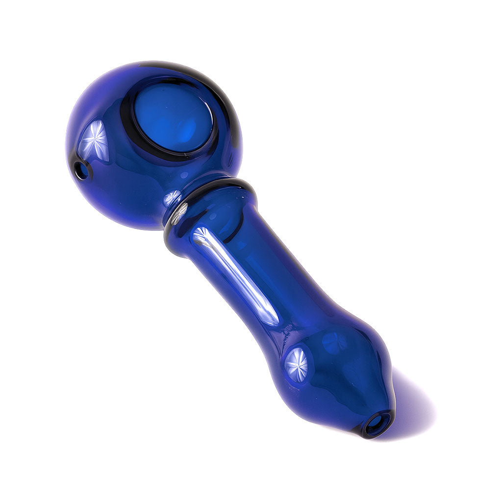 Cobalt Blue Glass Hand Pipe