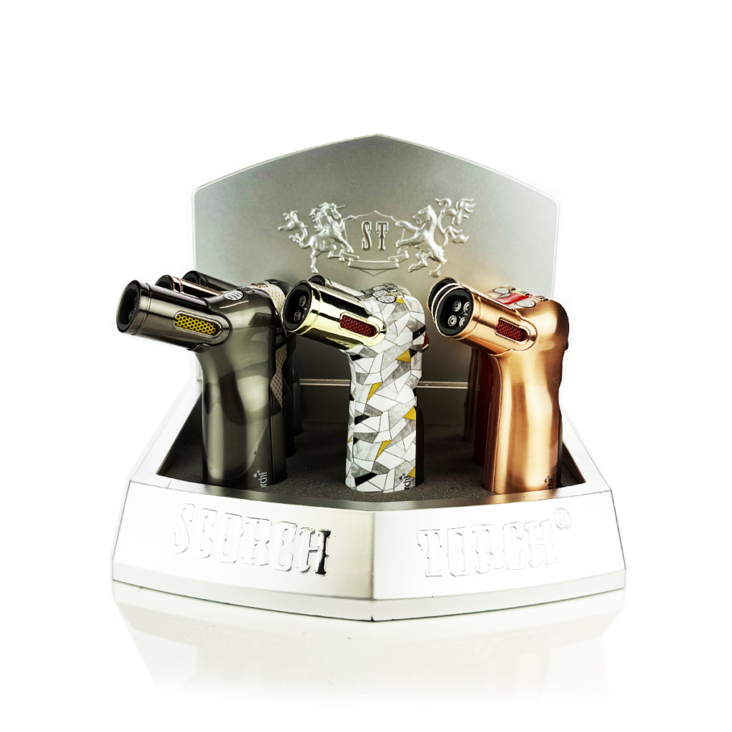 Quad-Flint Torch Display Pack – 9 Units