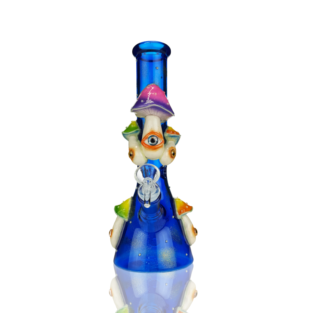 10-Inch 3D Beaker Water Pipe
