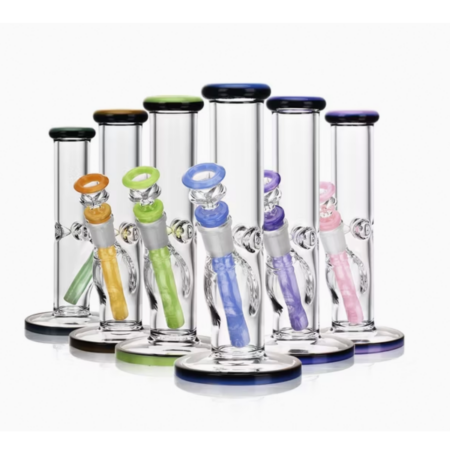 Premium 10-Inch Slime Glass Straight Water Pipe