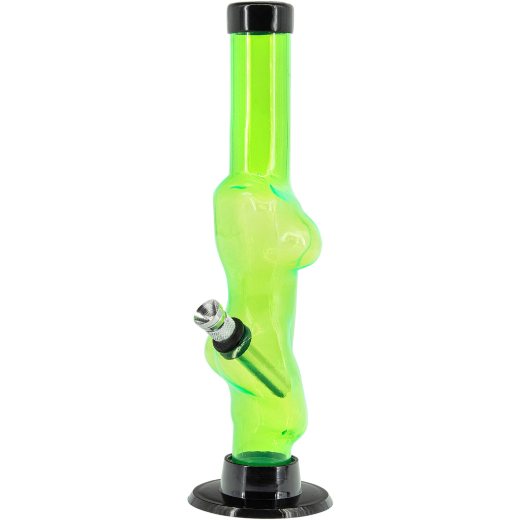 Acrylic Lady Contour Bong 8″  – Multiple Colors