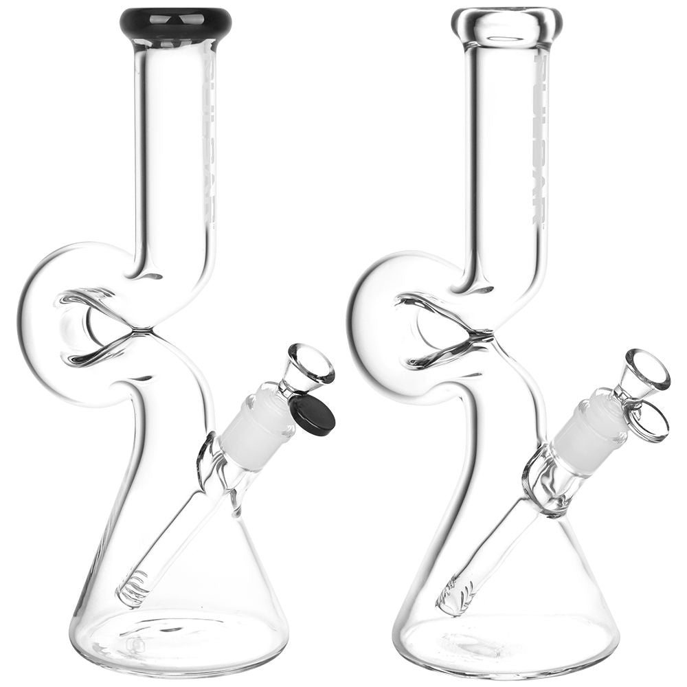 Pulsar Handle Glass Beaker Water Pipe | 12″ | 14mm F