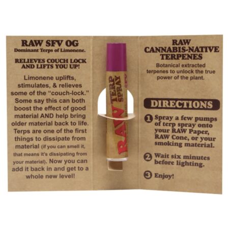 Raw Cannabis Spray Sour Apple SFV OG with Native Terpenes 5ml