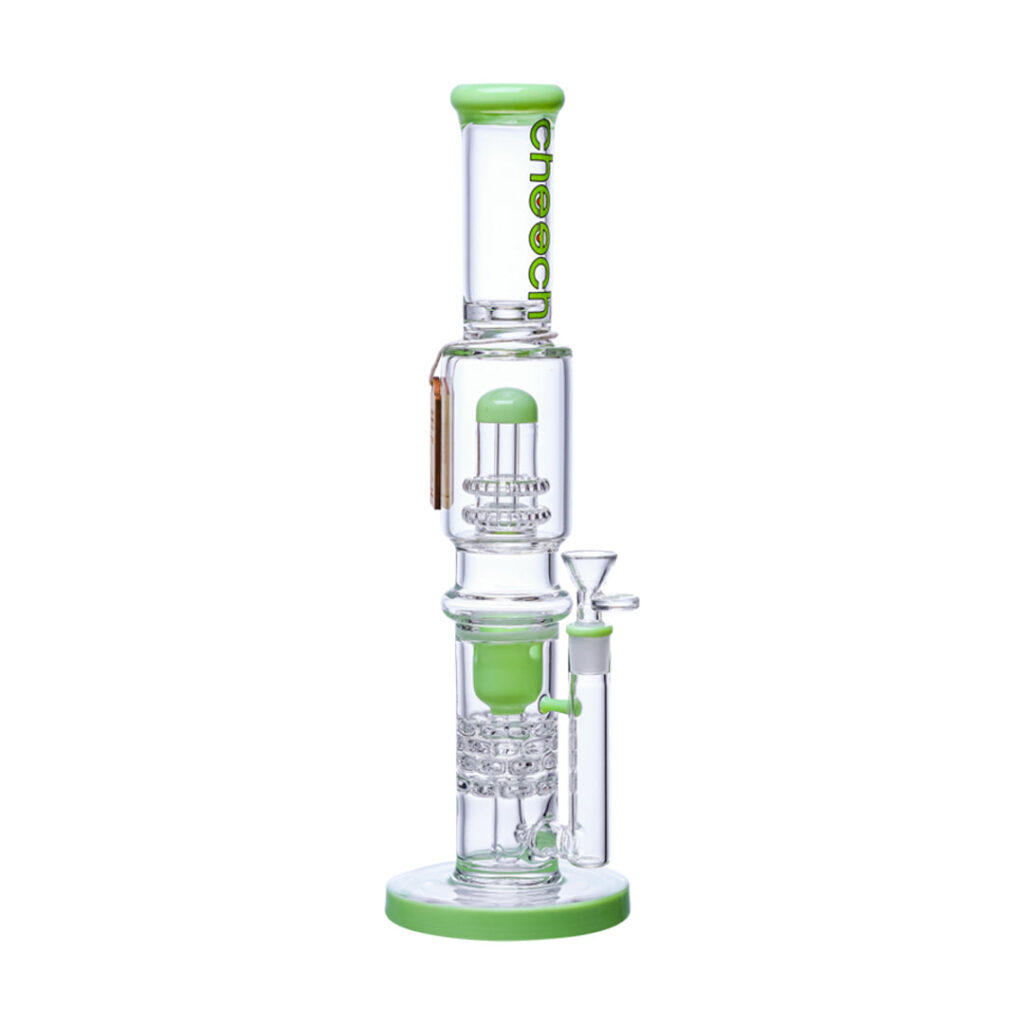 Cheech Glass 16″ Shower Head Recycler Water Pipe